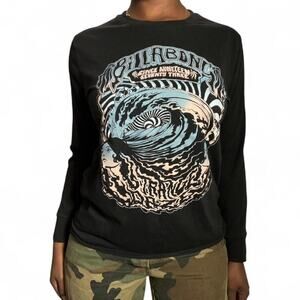 Billabong Black Strange Daze Graphic T-shirt, Small